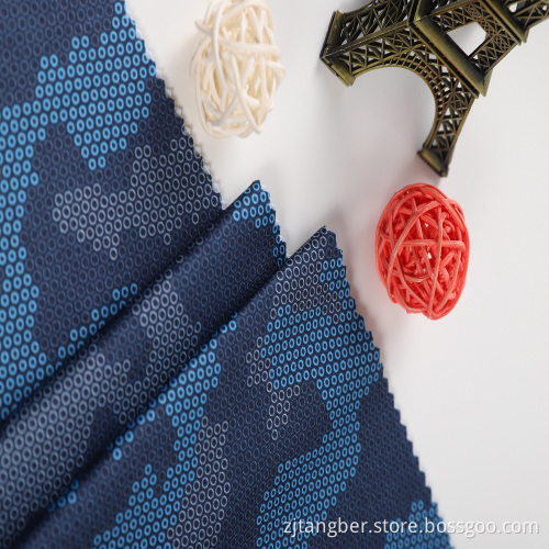 tissu en micro-polyester extensible en soie de lait et imprimé sport